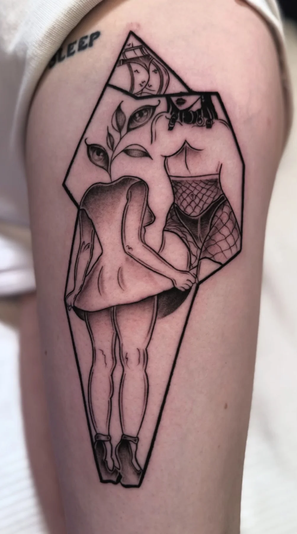 Illustrative character tattoo — Berkay Kacmaz