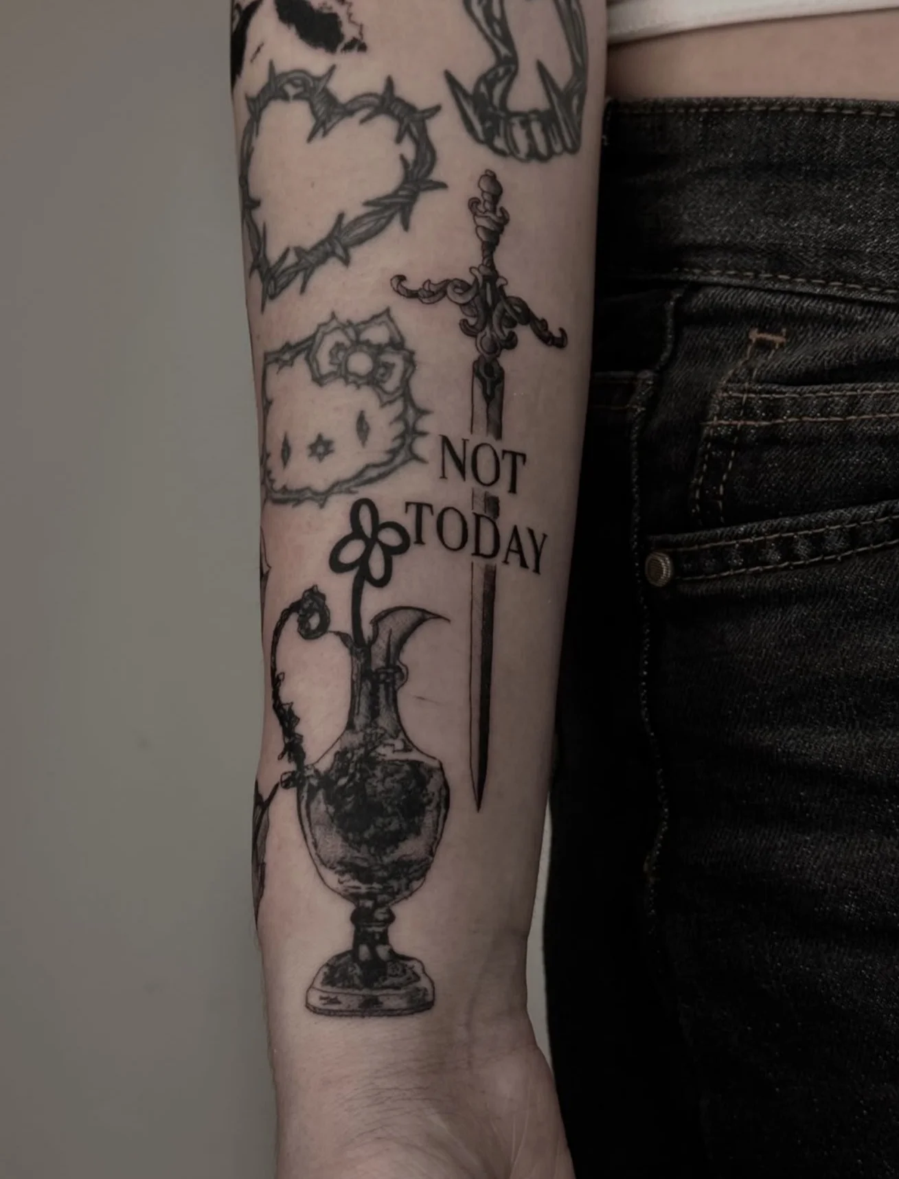 Illustrative vase and lettering — Katherina Blood Vessel